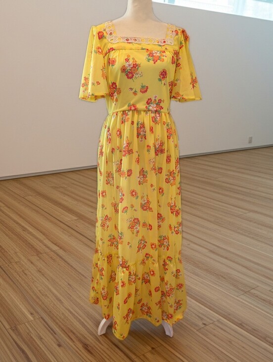 Dresses & Skirts - Vintage 1970s Yellow Prairie Dress